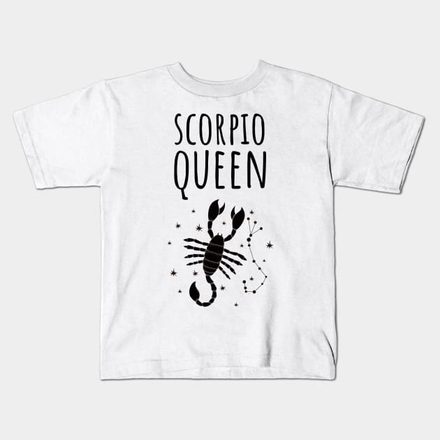 scorpio queen Kids T-Shirt by juinwonderland 41